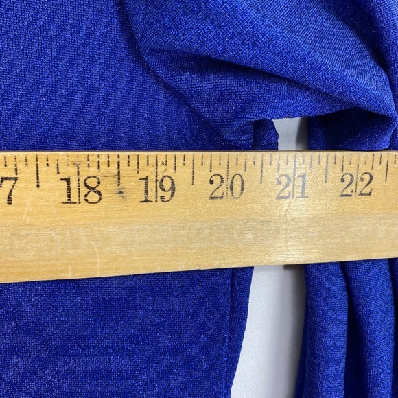 Wild Fable Juniors Size 2X Cut Out Bodycon Dress Long Sleeve Lapis Blue Lurex - Picture 7 of 8